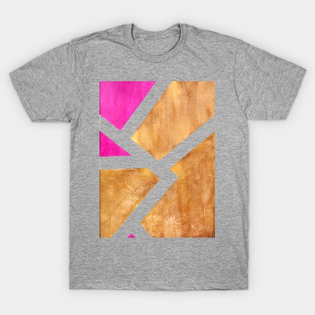 gold and magenta texture T-Shirt by oscargml